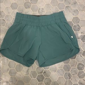 Teal Lululemon Tracker short
